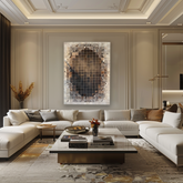 Tricolore Black Centre 160x240