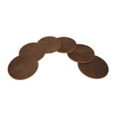 Leren onderzetters Cobra Desert/Bruin