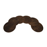 Leren onderzetters Bruin