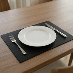 Leren Placemat - Black - Rechthoek