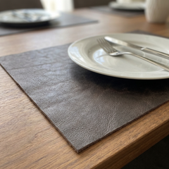 Leren Placemat - Rum - Rechthoek