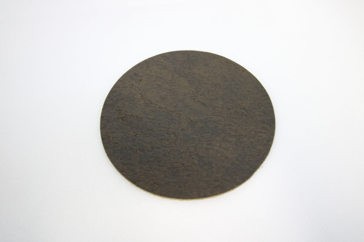 Leren onderzetters Dark Olive