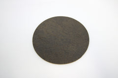 Leren onderzetters Dark Olive