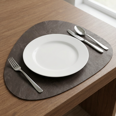 Leren Placemat - Rum - Druppel